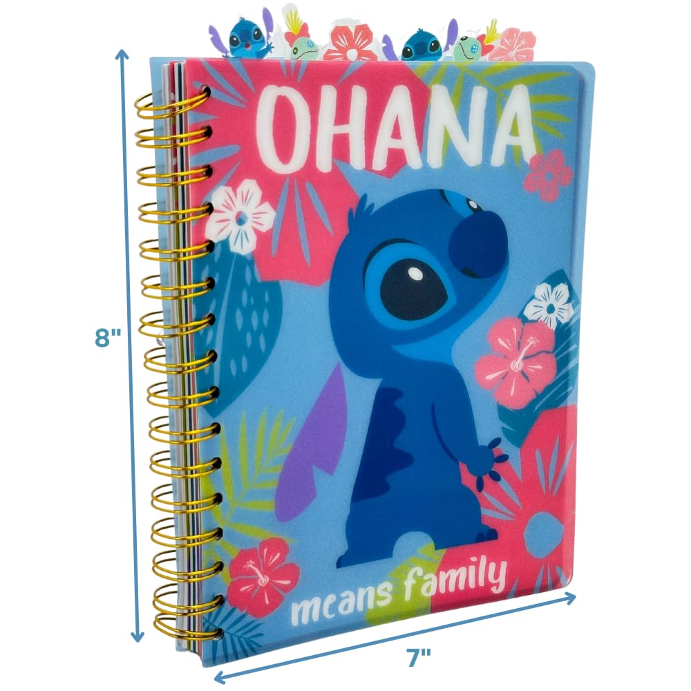 Foto 5 | Cuaderno Con Diseños Innovadores Disney Stitch Tab Journal Ohana - Venta Internacional.