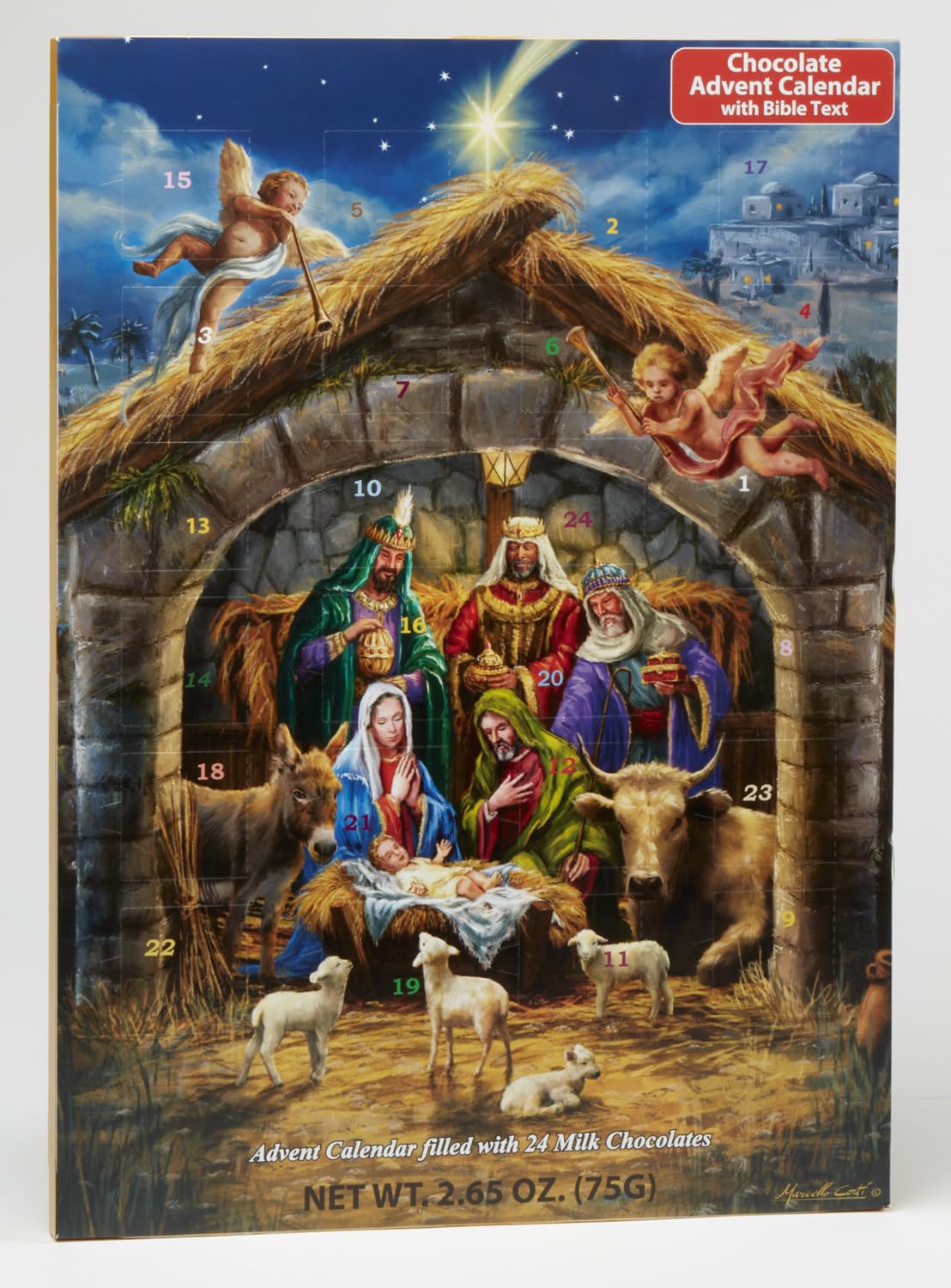 Foto 4 pulgar | Calendario De Adviento Vermont Christmas Company In The Manger - Venta Internacional.