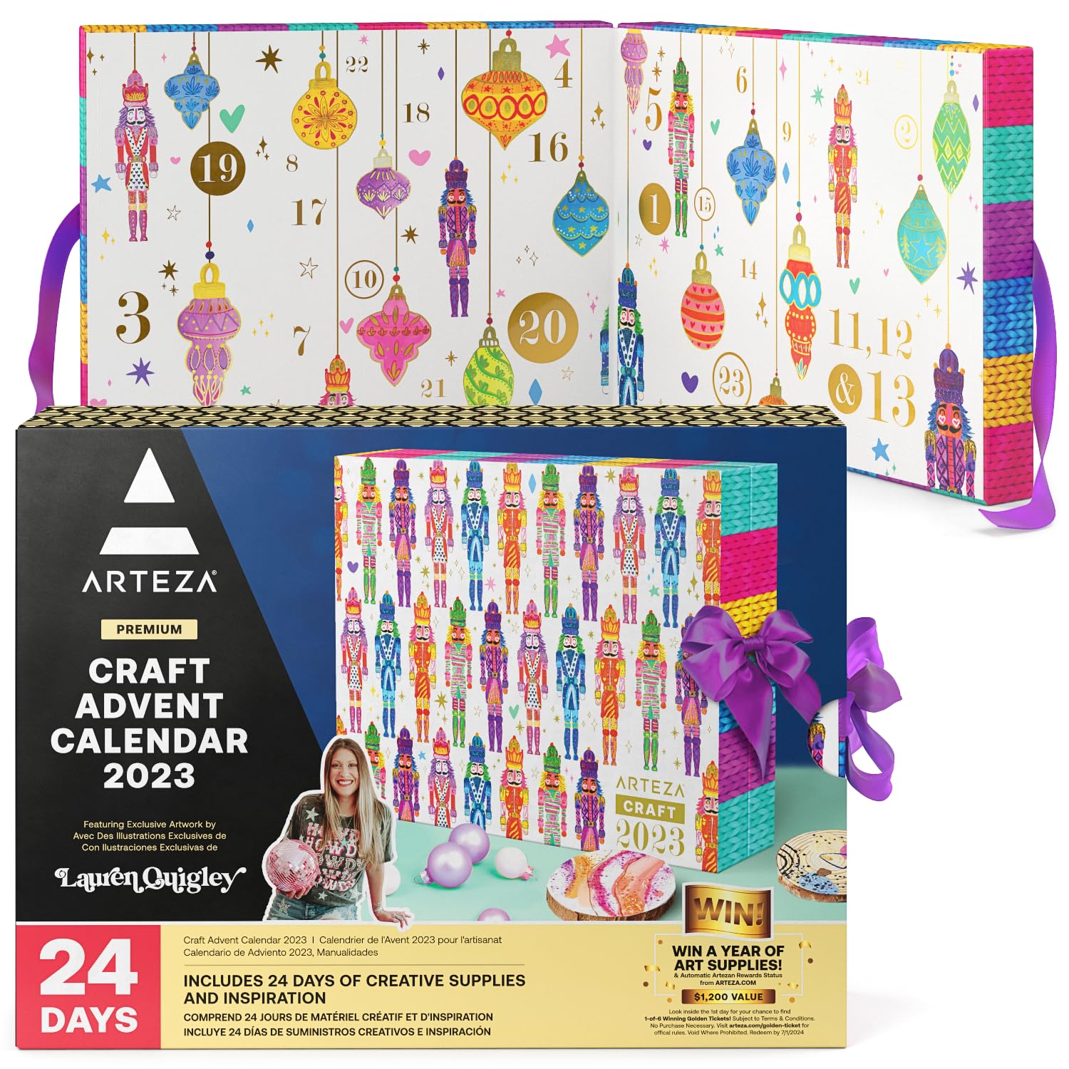 Calendario De Adviento Arteza 2023, Suministros De Arte Y Manualidades Para Adultos - Venta Internacional.