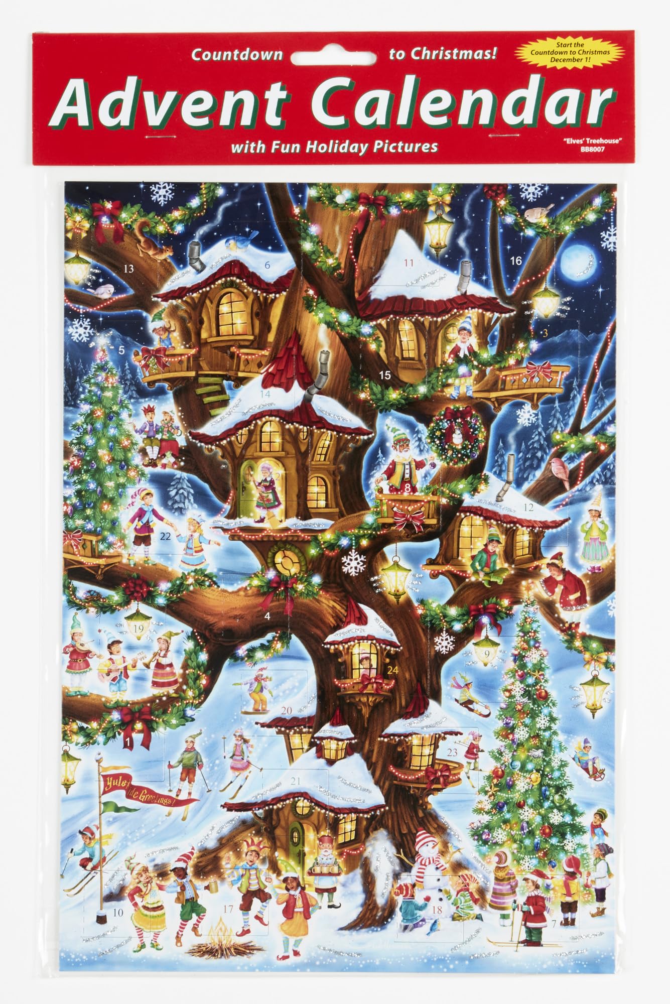 Foto 4 pulgar | Calendario De Adviento Vermont Christmas Company Elves' Treehouse - Venta Internacional.
