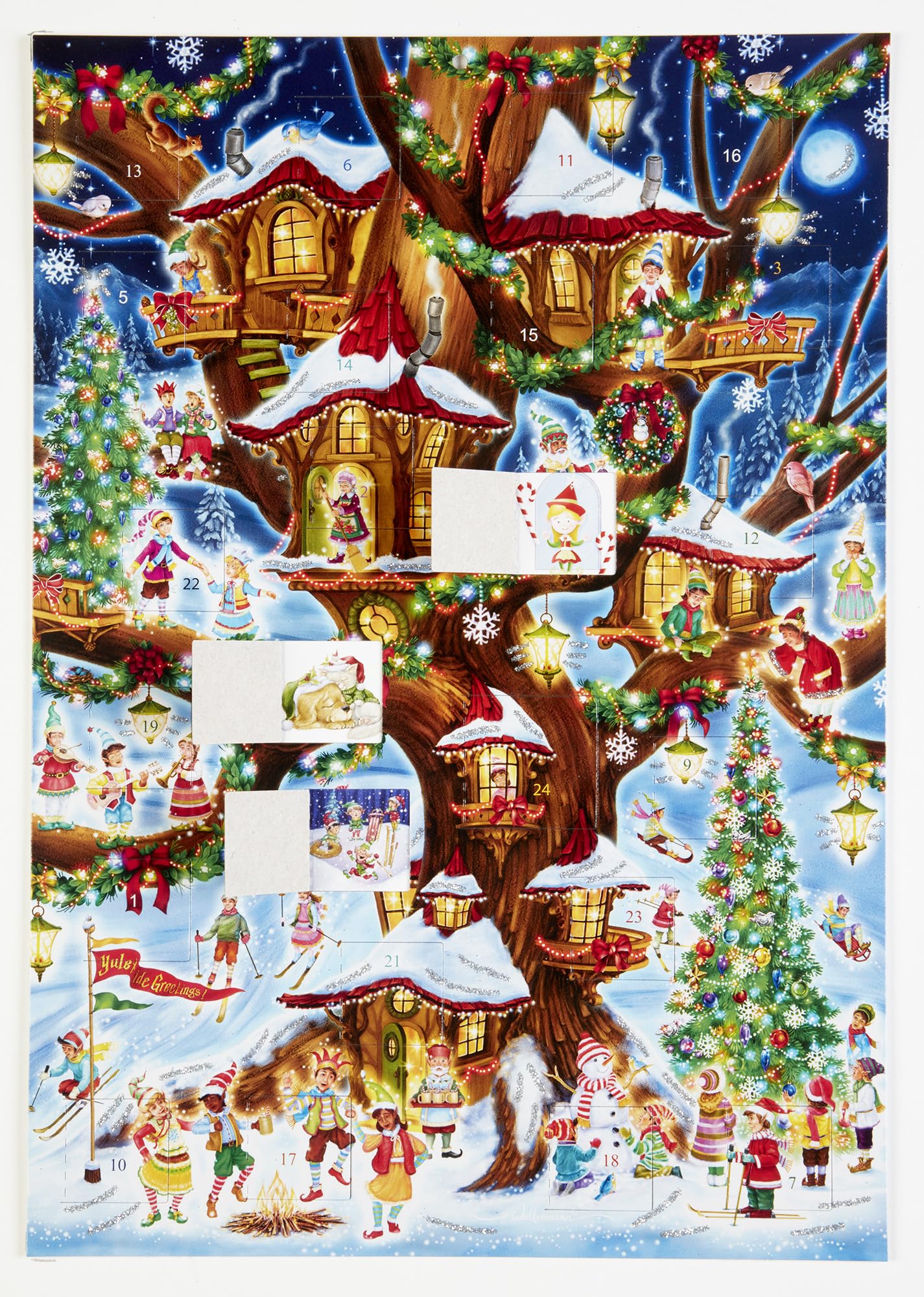 Foto 5 pulgar | Calendario De Adviento Vermont Christmas Company Elves' Treehouse - Venta Internacional.