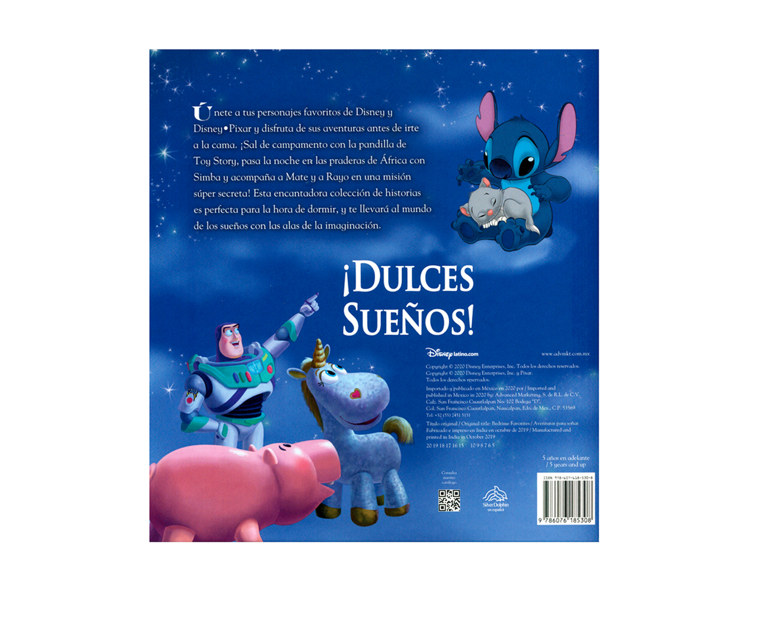 Foto 3 pulgar | Libro Tesoro De Cuentos: Disney Aventuras Para Soñar Editorial Silver Dolphin