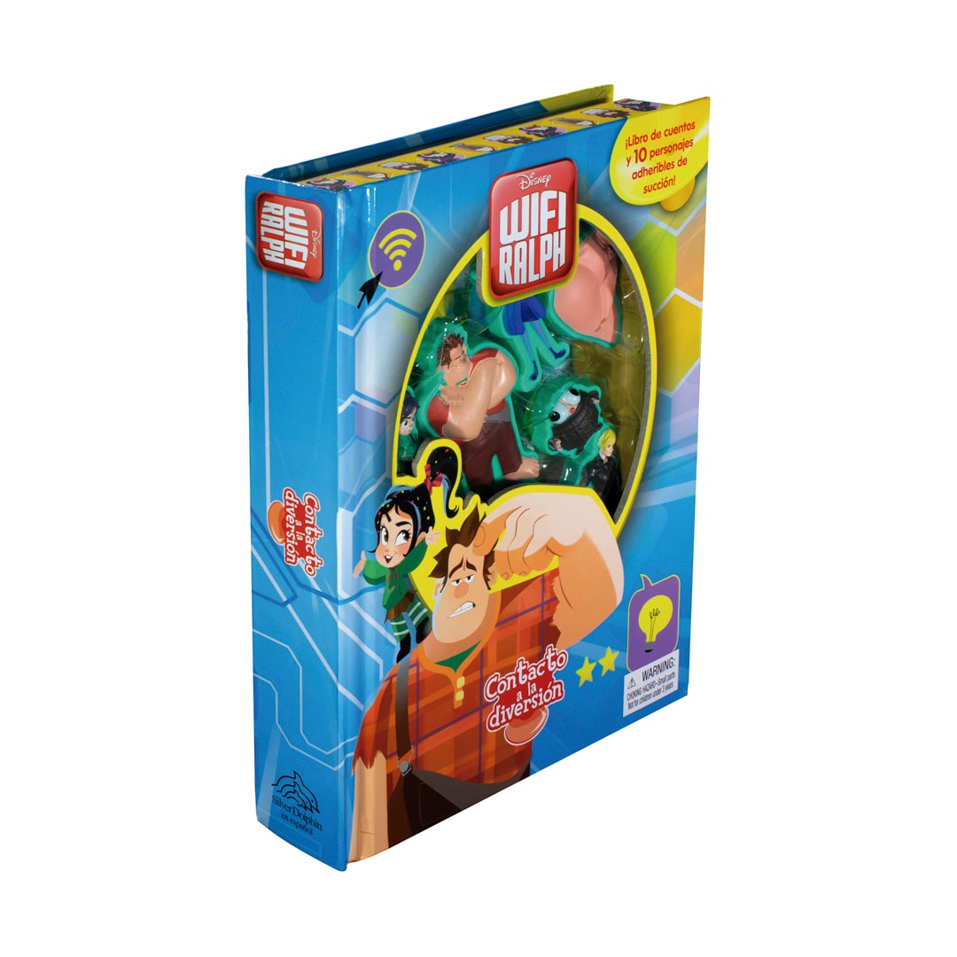 Libro Con Figuras Contacto De La Diversión: Disney Wifi Ralph $199