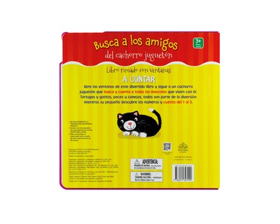 Foto 2 | Libro Rimando Con Ventanas Busca A Los Amigos Del Cachorro Juguetón Editorial Silver Dolphin