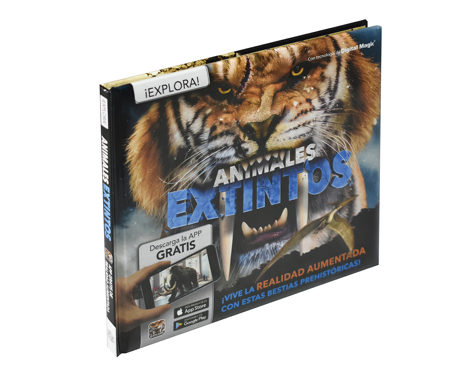 Libro Realidad Aumentada: Animales Extintos Editorial Silver Dolphin