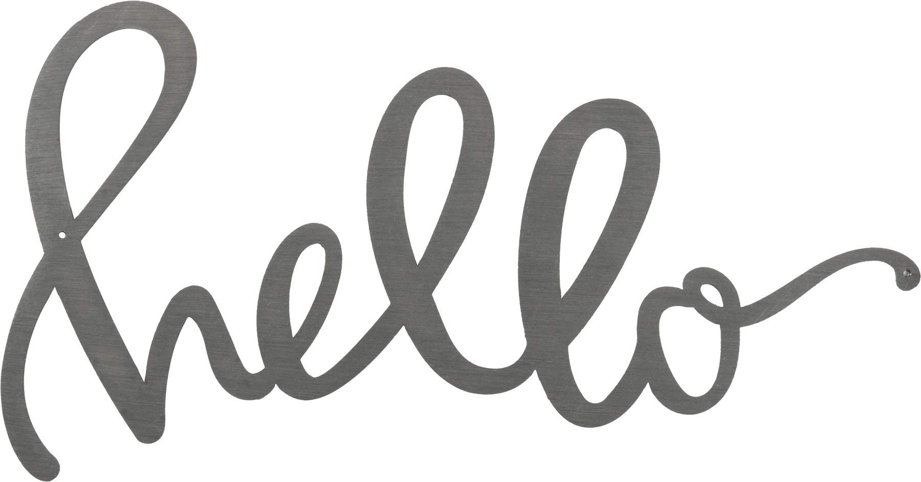 Arte Mural Con Palabras En Metal Primitives De Kathy Hello, 11 X 6 Cm - Venta Internacional.