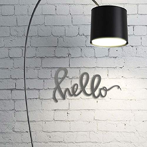 Foto 4 pulgar | Arte Mural Con Palabras En Metal Primitives De Kathy Hello, 11 X 6 Cm - Venta Internacional.