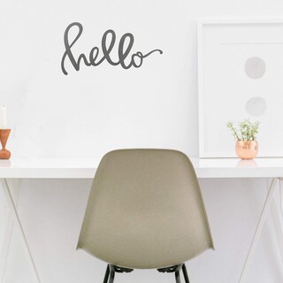 Foto 6 | Arte Mural Con Palabras En Metal Primitives De Kathy Hello, 11 X 6 Cm - Venta Internacional.