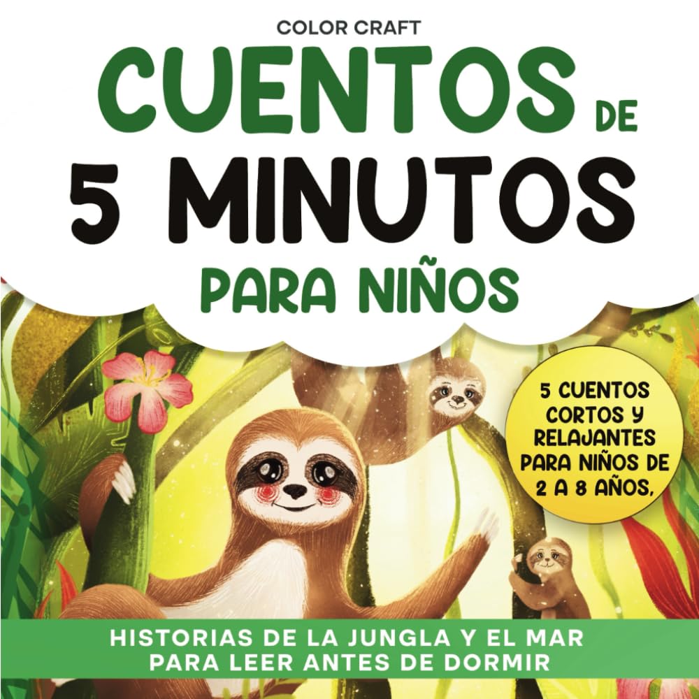 Foto 2 pulgar | Libro Cuentos De 5 Minutos Para Niños: Historias De La Jungla - Venta Internacional.