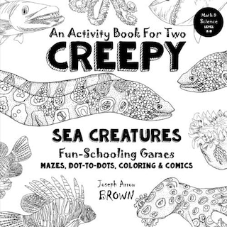 Foto 1 | Libro De Actividades Genérica Creepy Sea Creatures Fun-schooling 7+ - Venta Internacional.