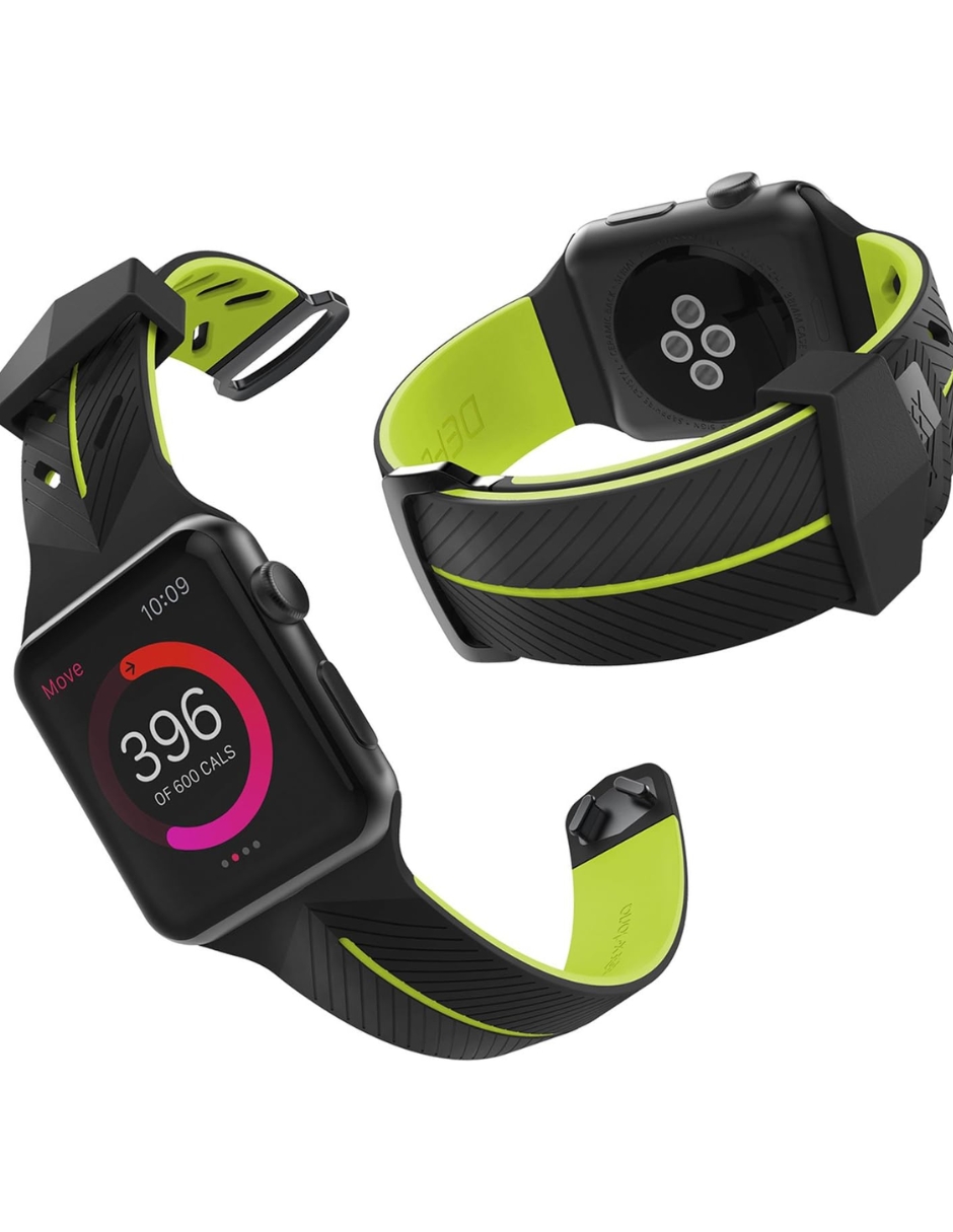 Foto 3 pulgar | Correa de Silicón para Apple Watch X-doria Deportiva 38 mm Negro