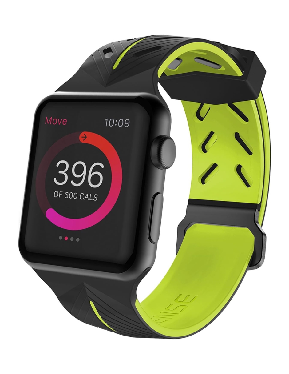 Foto 4 pulgar | Correa de Silicón para Apple Watch X-doria Deportiva 38 mm Negro