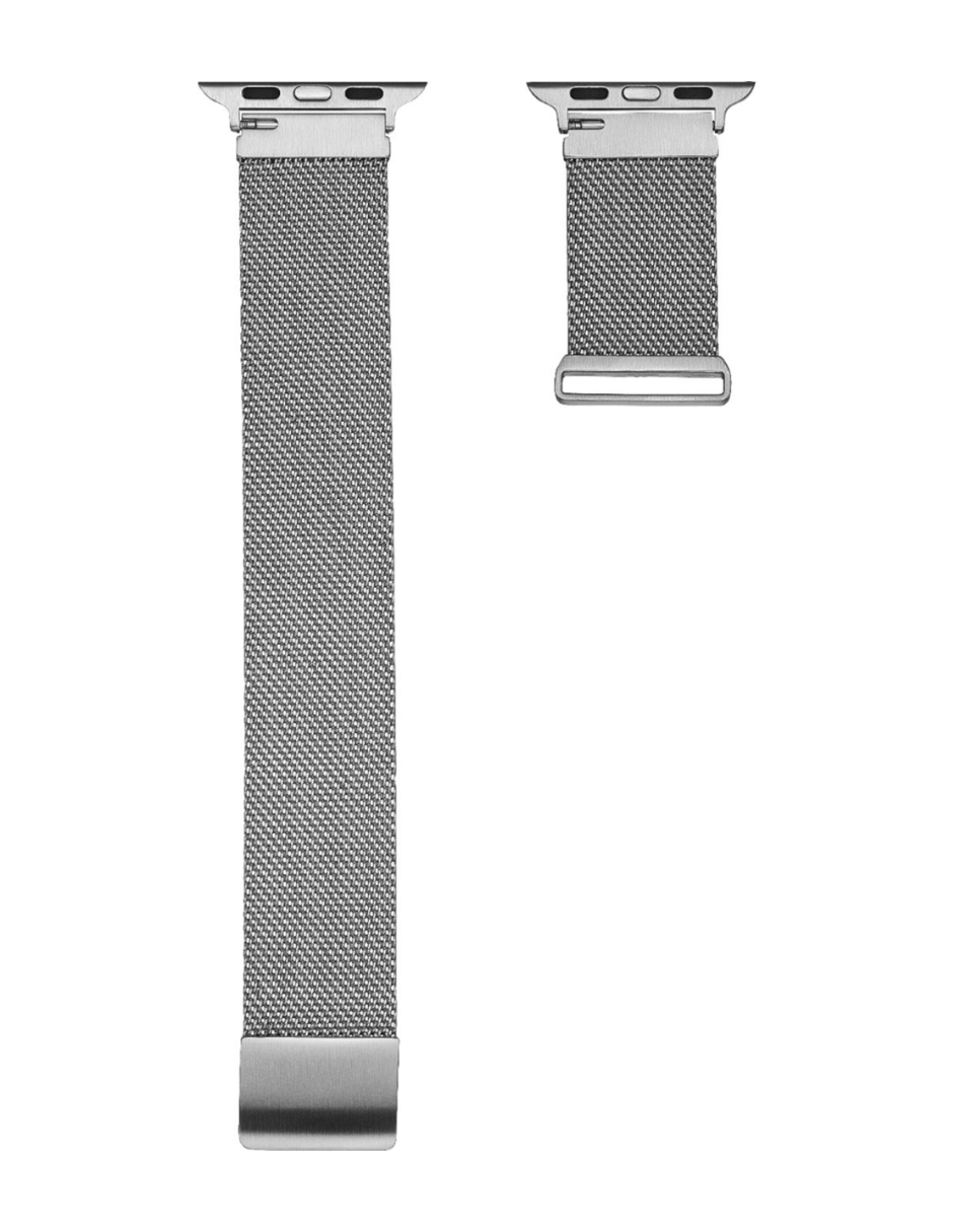 Foto 4 pulgar | Correa de Malla Para Apple Watch Platinum 42 44 Y 45 Mm Plateado