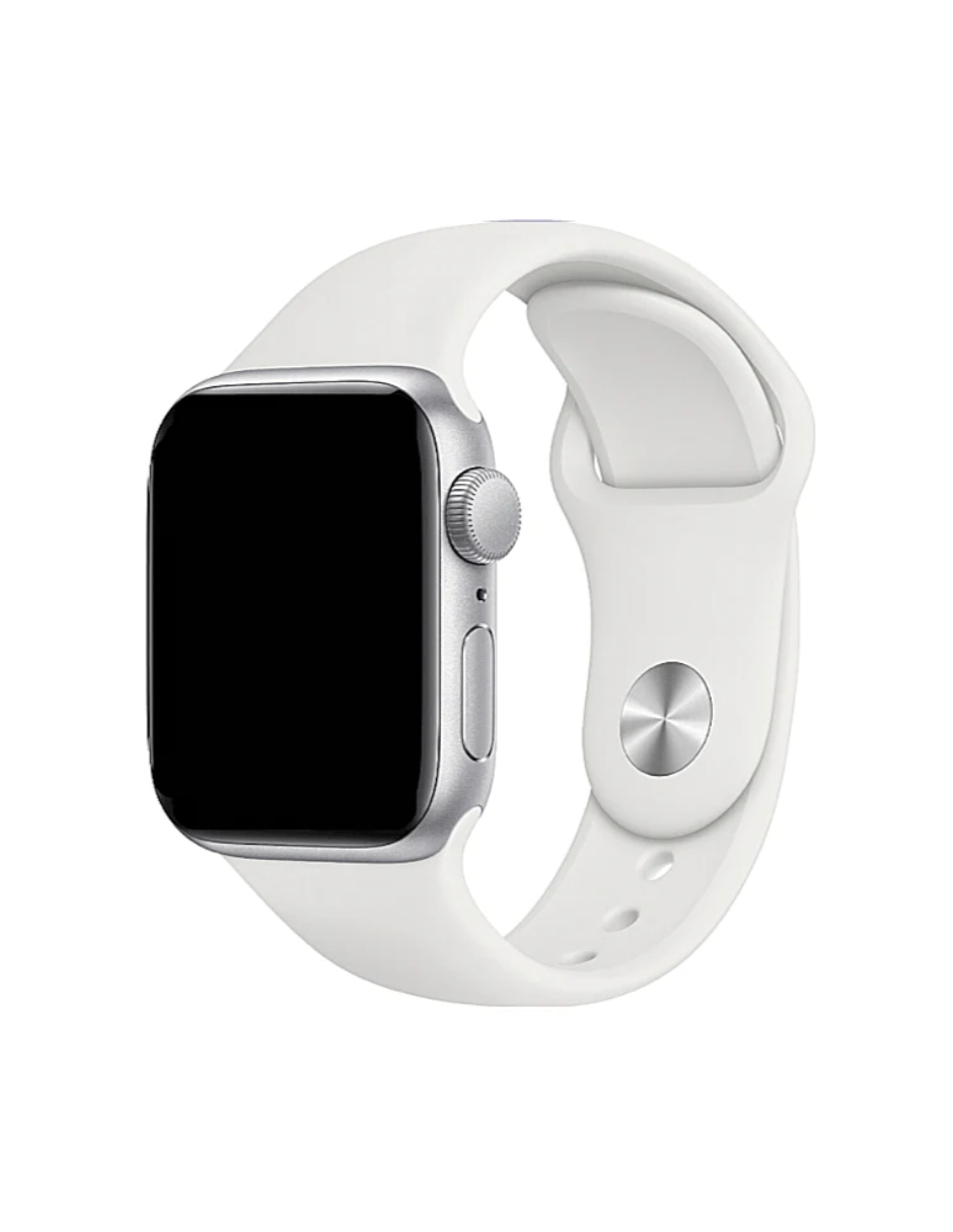 Foto 2 pulgar | Correa de Silicón para Apple Watch de 44 Mm Blanco