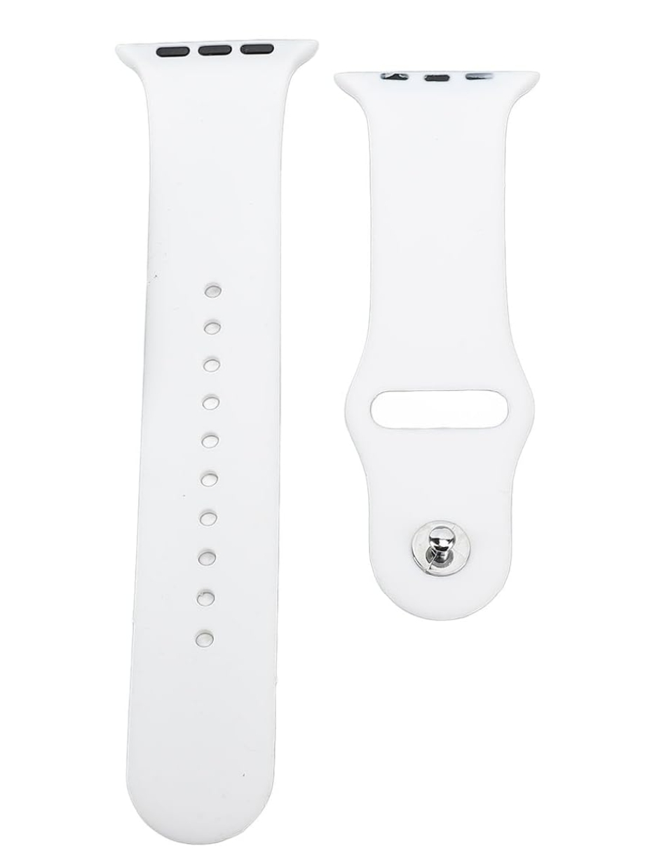 Foto 2 pulgar | Correa de Silicón para Apple Watch de 42 Mm Blanca