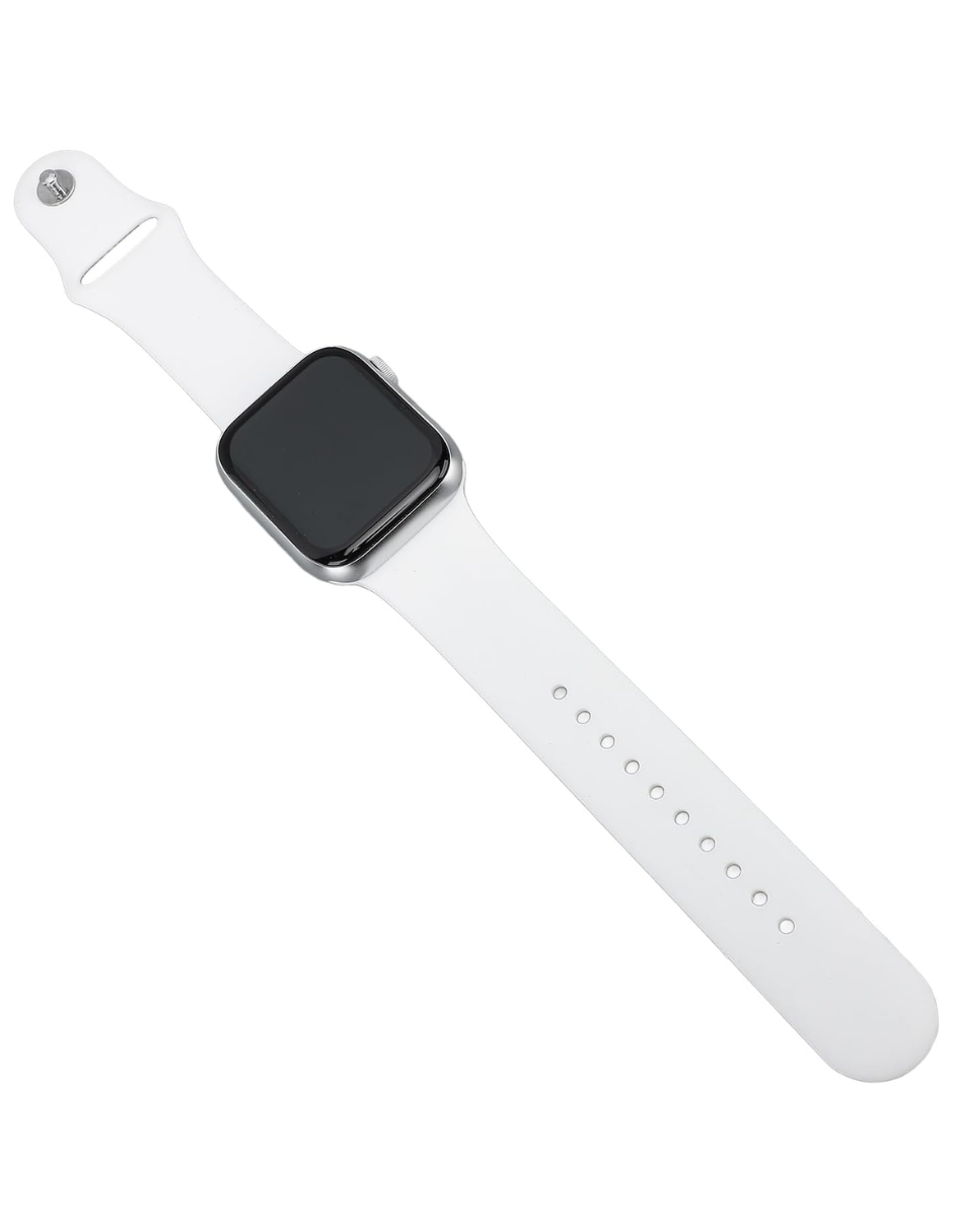 Foto 4 pulgar | Correa de Silicón para Apple Watch de 42 Mm Blanca