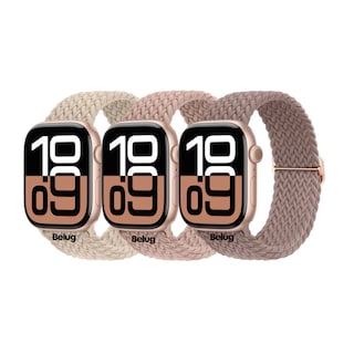 Foto 1 | 3 Correas Trenzadas Para Apple Watch Ultra 10 9 8 7 Belug Se 6 5 4 Ancho De La Correa 45 Mm Color 3 Colors Set A