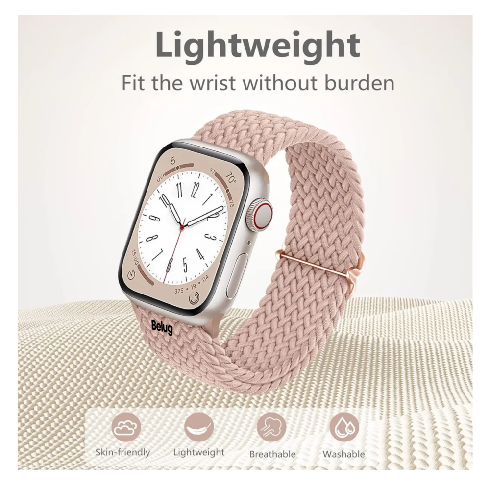 Foto 4 | 3 Correas Trenzadas Para Apple Watch Ultra 10 9 8 7  Belug Se 6 5 4 Ancho De La Correa 45 Mm Color 3 Colors Set A