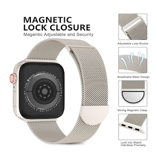 Foto 5 | Correa Para Apple Watch Lab.g Luz De Las Estrellas-42mm/44mm/45mm Beige
