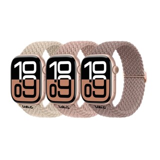 Foto 1 | 3 Correas Trenzadas Para Apple Watch Ultra 10 9 8 7 Lab.g Se 6 5 4 Ancho De La Correa 45 Mm Color 3 Colors Set A