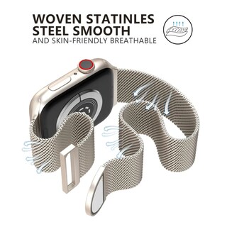 Foto 4 | Correa Para Apple Watch Belug Luz De Las Estrellas-42mm/44mm/45mm Beige