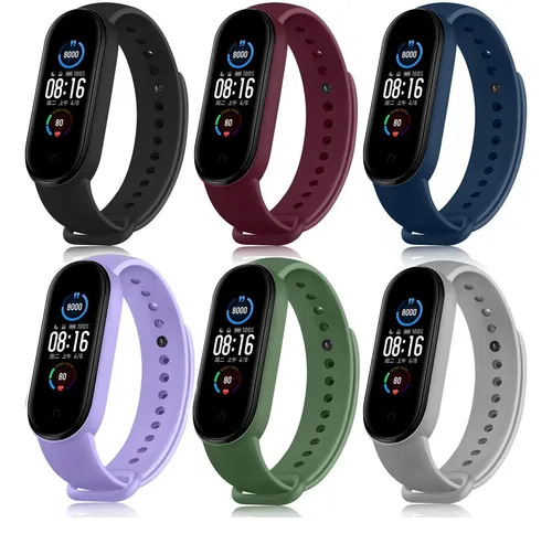 Foto 2 pulgar | Correas para Xiaomi Mi Band Xtellar 6 Piezas