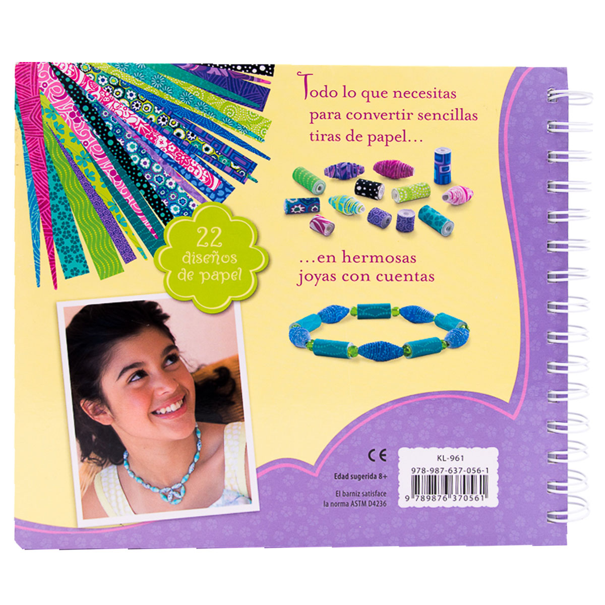 Foto 3 pulgar | Libro de Manualidades Cuentas de Papel - Novelty Multicolor