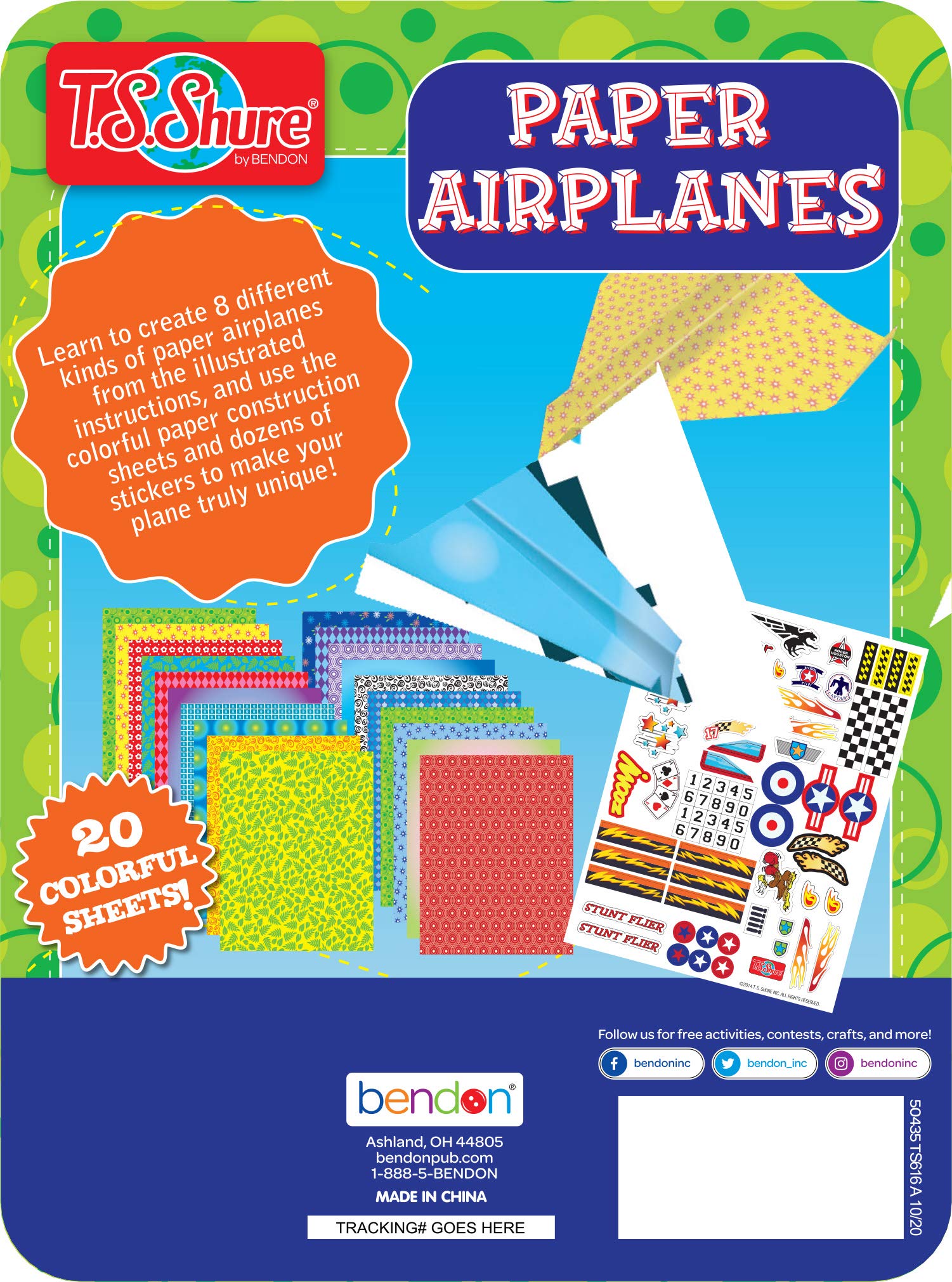 Foto 3 pulgar | Aviones De Papel Bendon Ts Shure Con 20 Aviones De Papel - Venta Internacional.