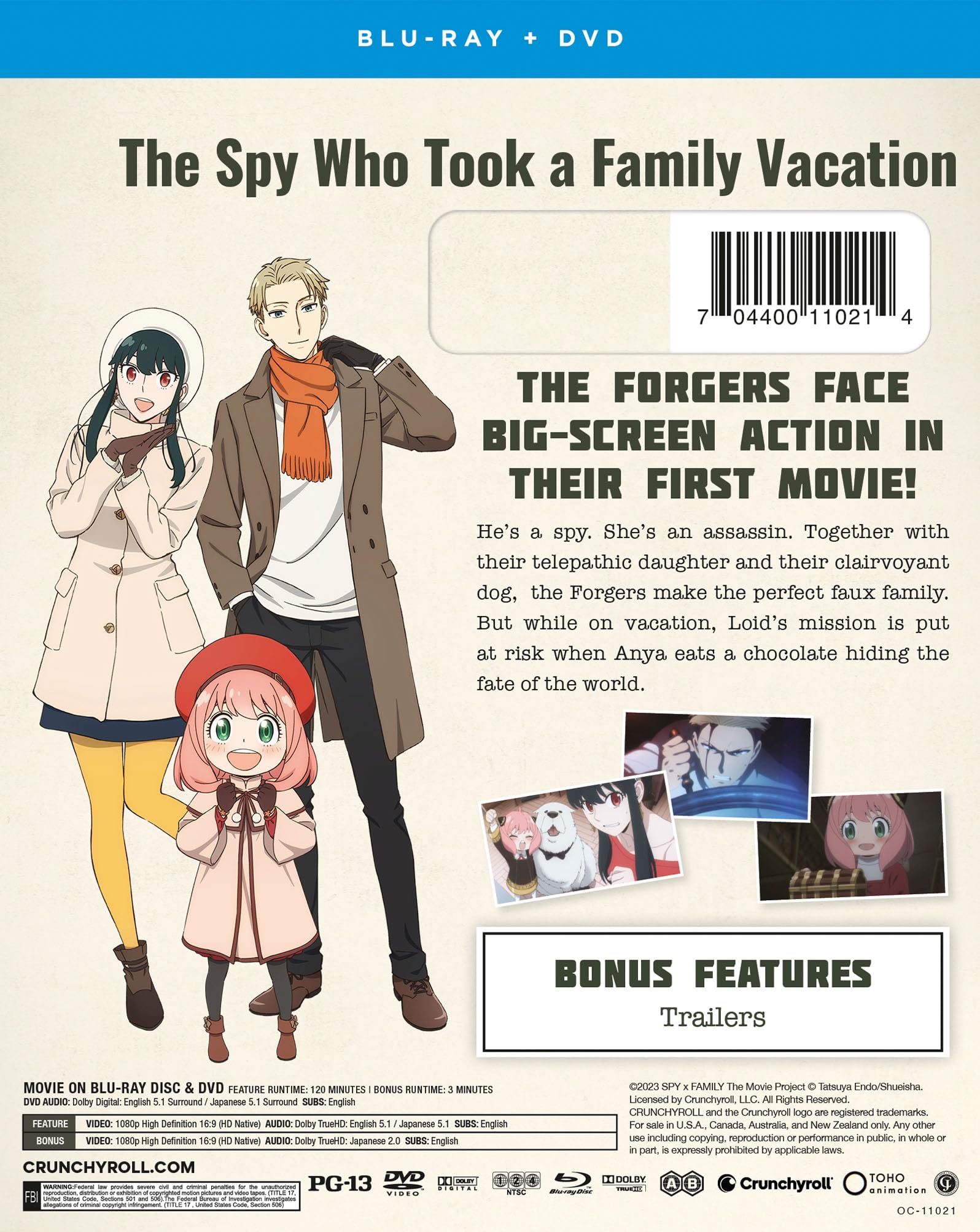 Foto 4 pulgar | Película Spy X Family Code: White - Tráilers - Crunchyroll - Venta Internacional.