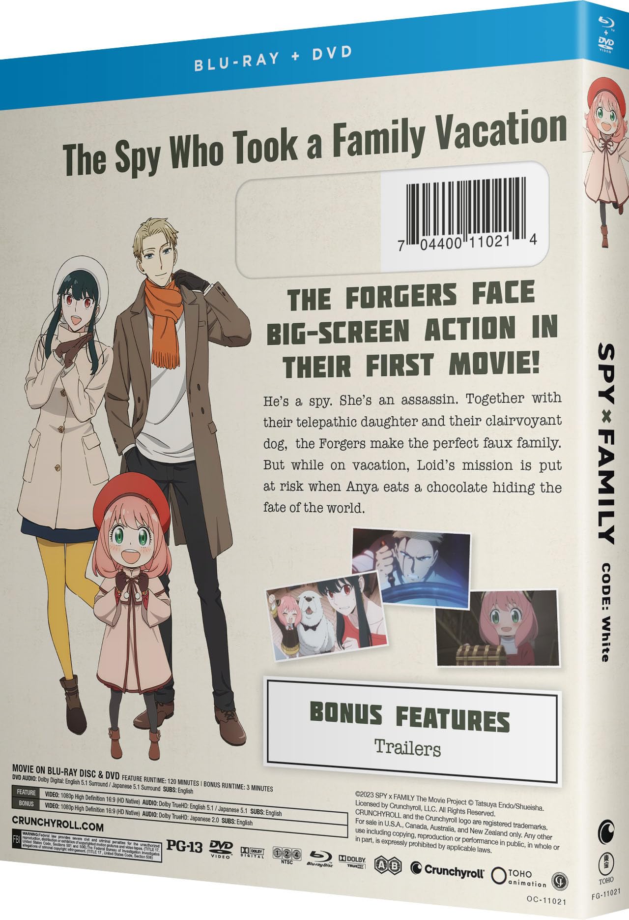Foto 5 pulgar | Película Spy X Family Code: White - Tráilers - Crunchyroll - Venta Internacional.