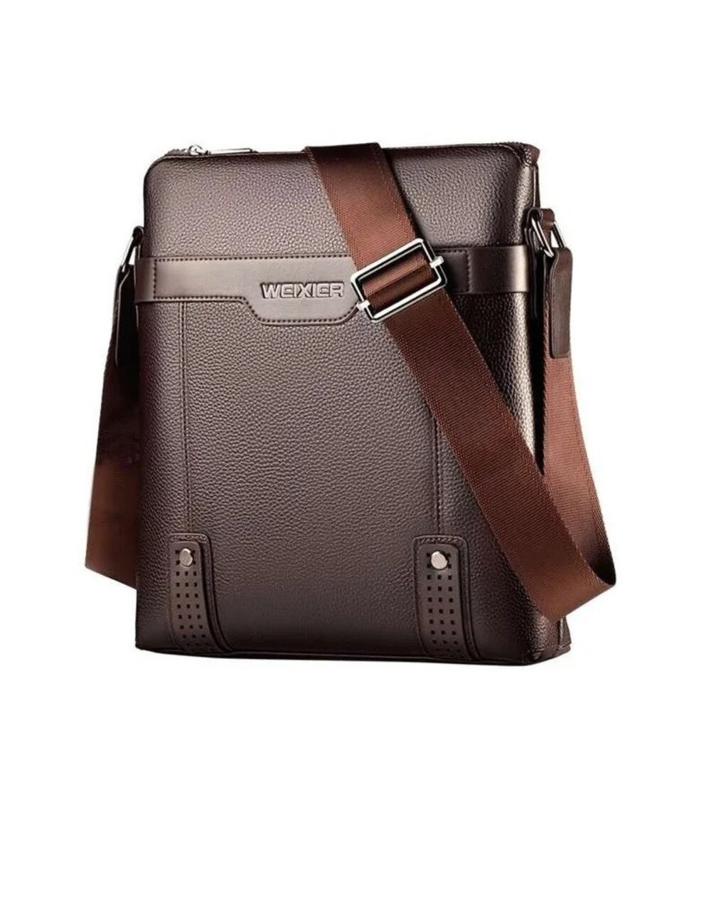Bolsa Cruzada Malubero tipo Bandolero color Marrón