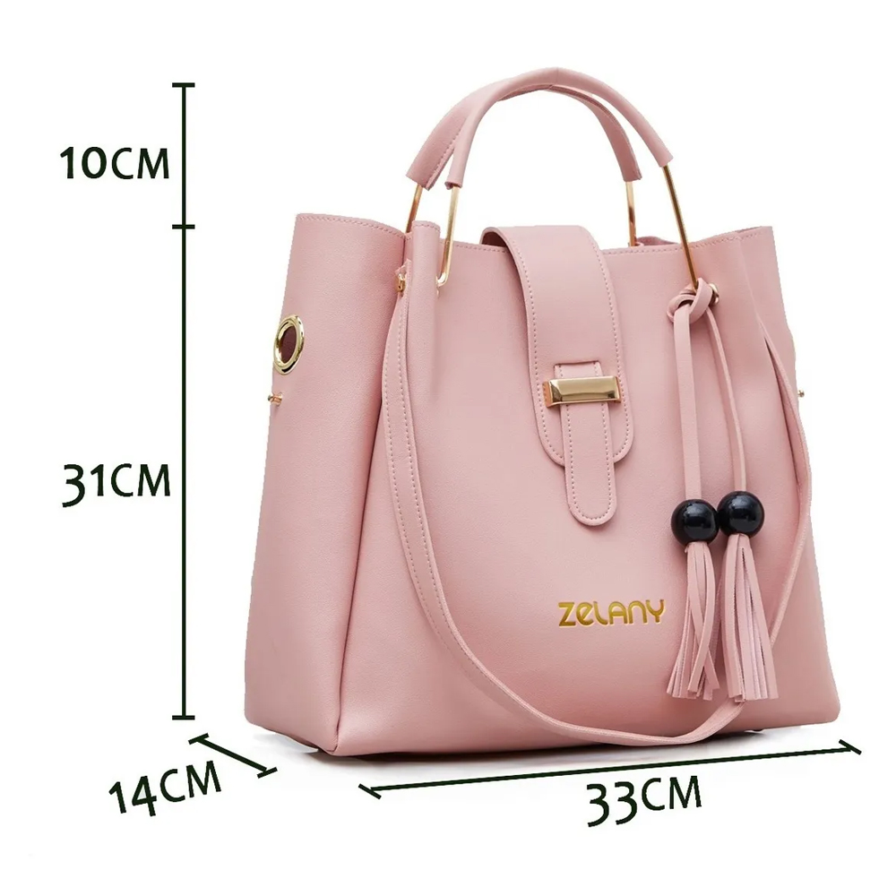Foto 2 | Set de 3 Bolsas para Dama color Rosa