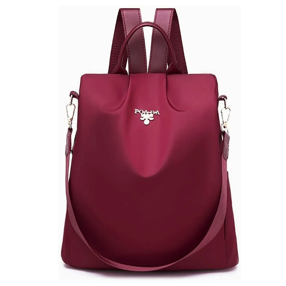 Mochila de Moda Oxford Impermeable con Correas para Dama color Rojo