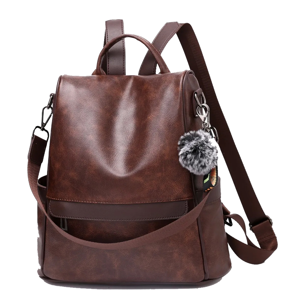 Mochila Moda Impermeable Antirrobo para Dama color Marrón