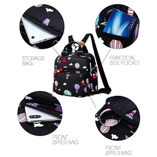 Foto 2 | Mochila para Mujer de Mano Tote Impermeable Nylon Antirrobo