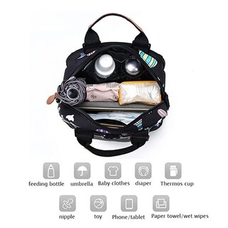 Foto 3 | Mochila para Mujer de Mano Tote Impermeable Nylon Antirrobo