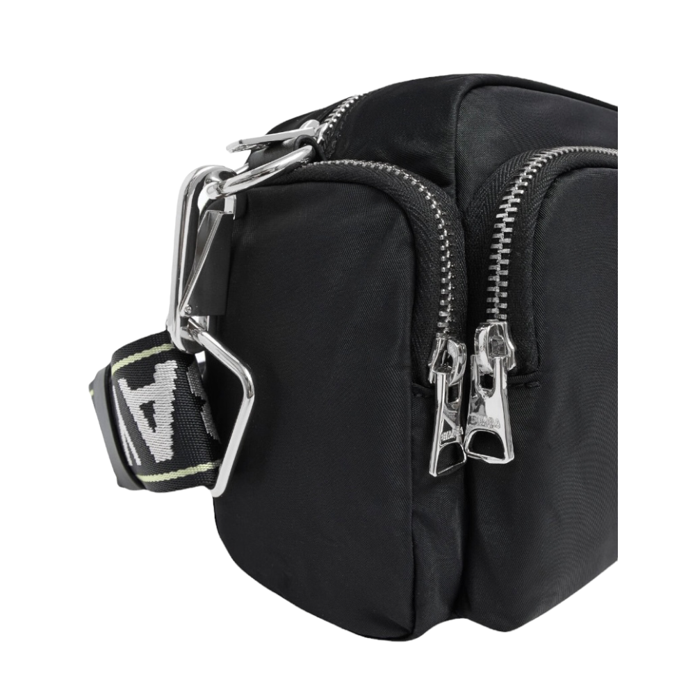 Foto 4 pulgar | Bolso Bandolera M Nylon color Negro Bimba y Lola Harness Silver