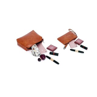Foto 3 | Set 3 Bolsas Bandolera para Mujer Moda Cosmetiquera Malubero color Café