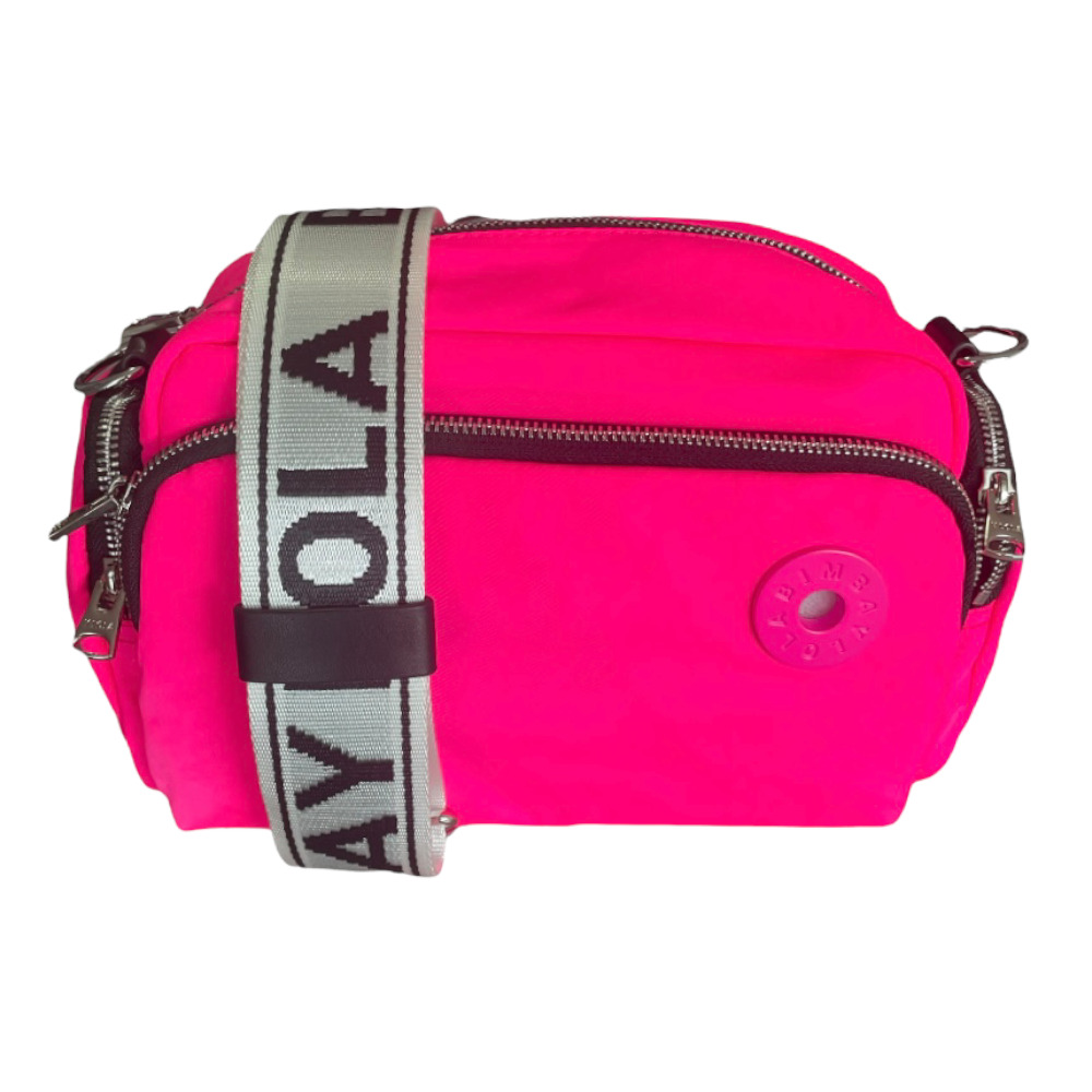 Bolsa Bandolera Bimba y Lola Mediana color Rosa Fucsia Loro Circular