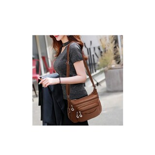 Foto 2 | Bolso Bandolera Multibolsillos Malubero Marrón