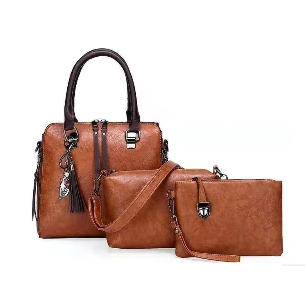 Bolsas Bandolera Malubero para Mujer Moda Cosmetiquera Set 3 Piezas