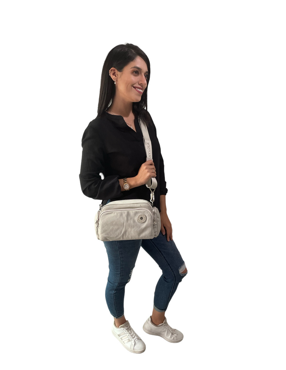 Foto 4 pulgar | Bolsa Bandolera Bimba y Lola Mediana color Gris