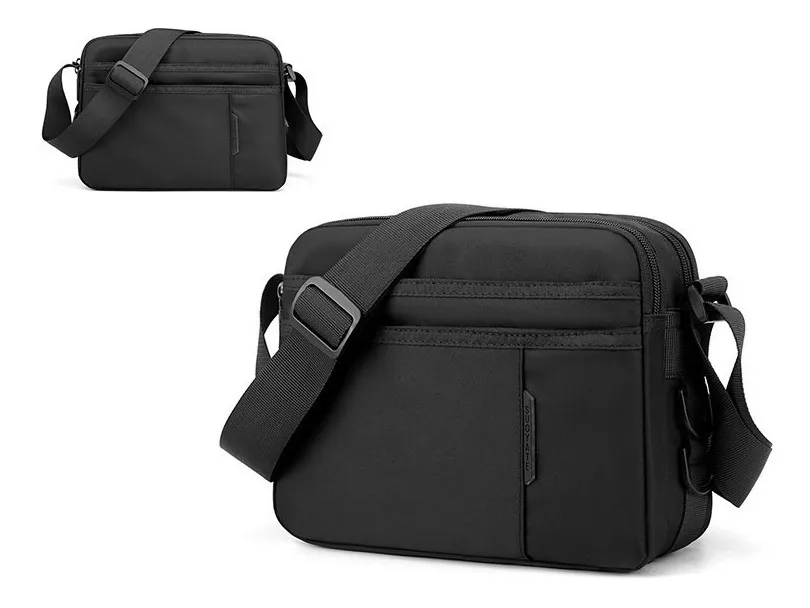 Foto 3 | Bolsa Bandolera Malubero color Negro Multifunción de Nailon para Hombre