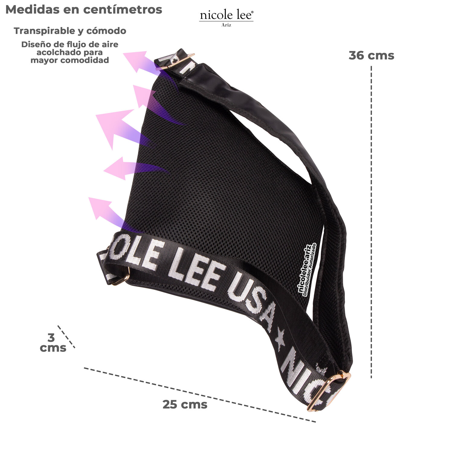 Foto 4 pulgar | Bolsa Bandolera Nicole Lee Miranda para Mujer