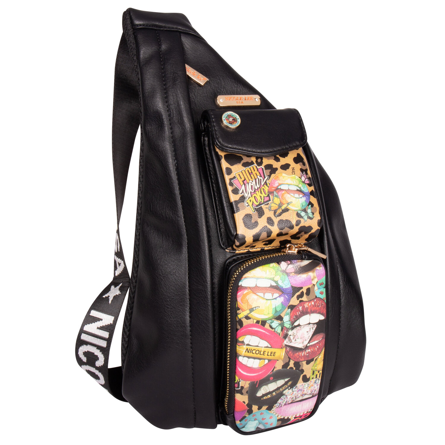 Bandolera Nicole Lee Constanza color Negro
