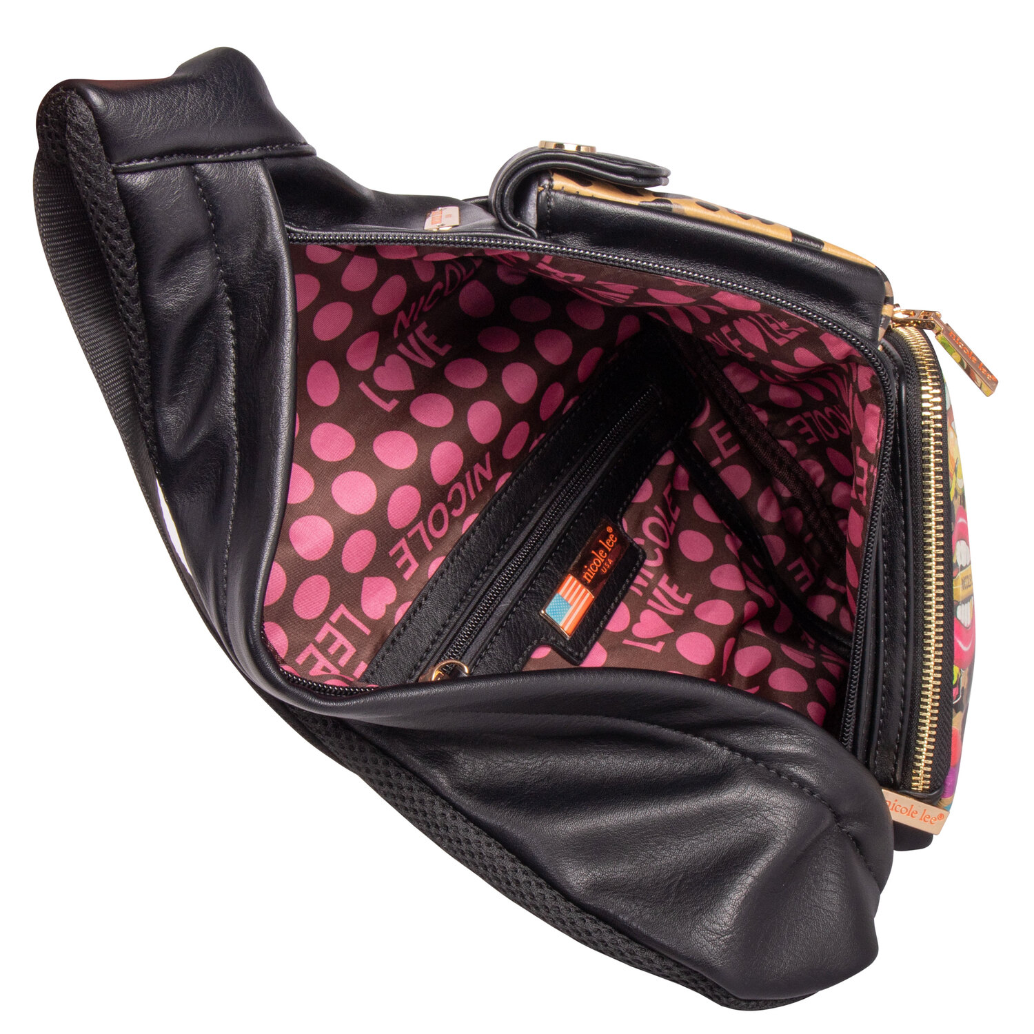 Foto 2 | Bandolera Nicole Lee Constanza color Negro