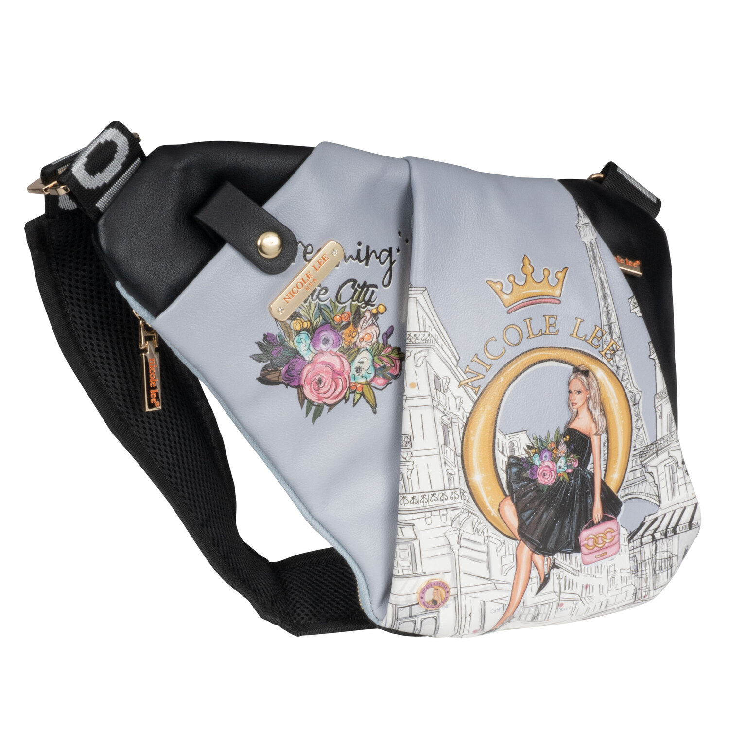 Bandolera Miranda Nicole Lee con Cierres Dreaming The City