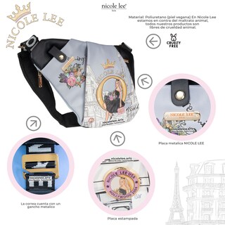 Foto 2 | Bandolera Miranda Nicole Lee con Cierres Dreaming The City