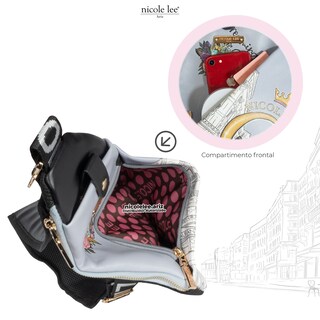 Foto 4 | Bandolera Miranda Nicole Lee con Cierres Dreaming The City
