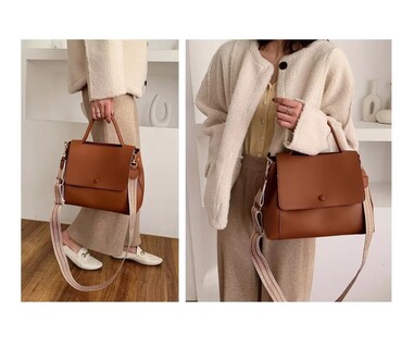 Foto 5 | Bolsa Bandolera Belug color Marrón para Mujer